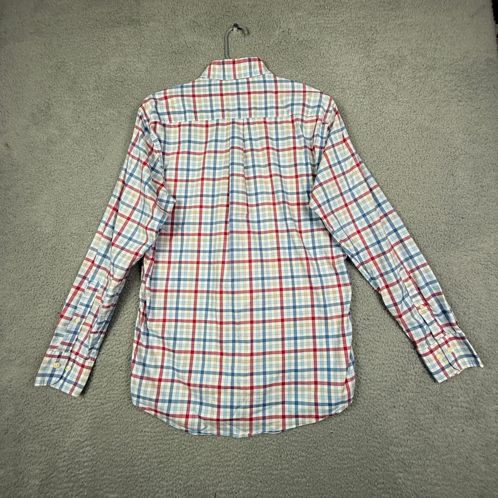 Peter Millar Mens Medium‎ Button Down Shirt Multi Plaid Long Sleeve - Picture 7 of 8